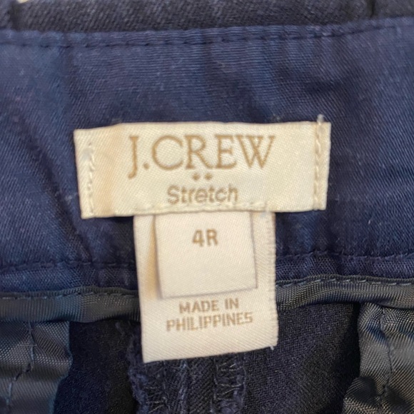 J. Crew Stretch Navy Dress Pants - Size 4 - Picture 7 of 8